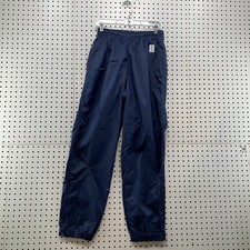 Vintage 90s Nike Windbreaker Pants Youth Boys Large 14-16 Navy Blue Fit 26x30.5