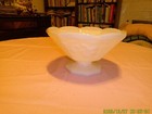 9.5-Inch Footed Hexagon Milk Glass Serving Bowl — photo 5
