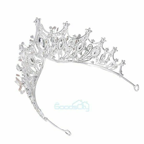 Coronas Tiaras Cristal Perla Novia Boda Corona para Mujer Princesa Tiara - Imagen 66 de 76