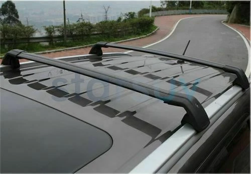 2 PCS Black Cross Bar For Land Rover Range Rover Evoque 2011-2021 Roof Rack Rail - Image 3 of 4