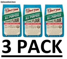 3 PACK - Bob's Red Mill Organic Unbleached White All-Purpose Flour 5 lbs 80 oz 