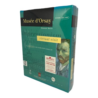 Musée d'Orsay Virtual Visit Big Box Software - Mac PC - Brand New Vintage