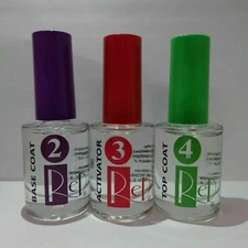 RED Dip Powder Liquid Dip Essentials (Base/Top/Activator) 0.5 fl oz 3steps 