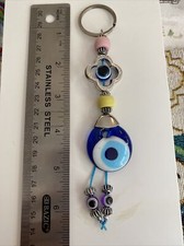 Evil eye, Lucky Charm. Beautiful Fun Colored Keychain Or Hanging Amulet