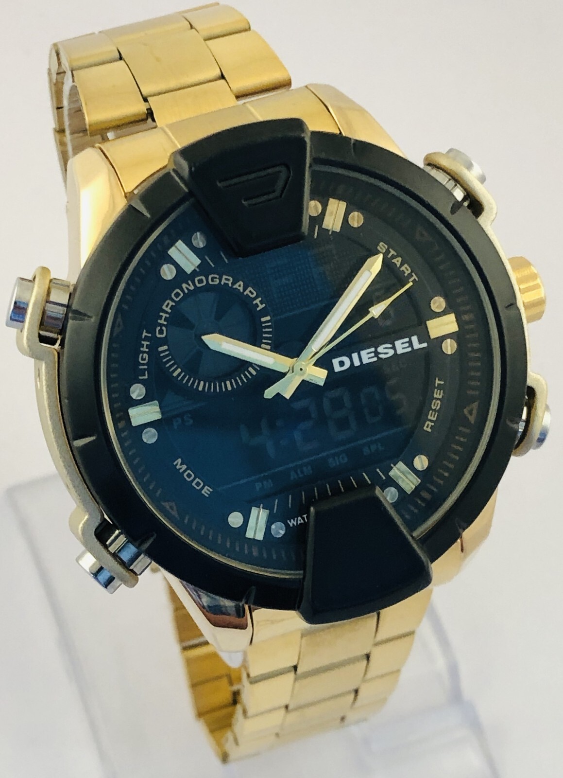 Gents Used Diesel Clasher AnalogDigital Two Tone Black Dial Men's