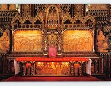 Postcard Main Altar (Detail) Notre-Dame Basilica of Montreal Quebec Canada