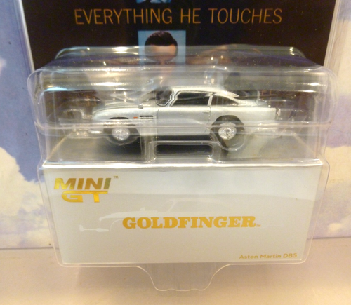 MINIGT MINI GT 1/64 JAMES BOND 007 ASTON MARTIN DB5 GOLDFINGER UK/ENGLISH CARD - Picture 3 of 5