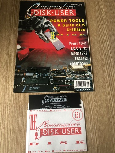 MAGAZINE COMMODORE 64 128 DISK USER JUNE 1991 + DISK JEUX RARE - Photo 1/6