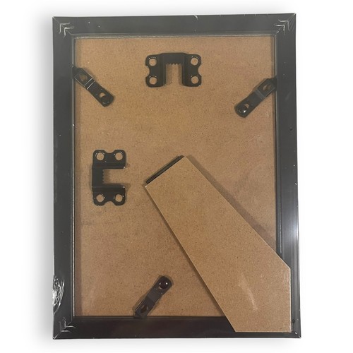 Black Photo Frames - Set Of 4 - 4x6 With Mat 5x7 Without Mat Wall Or Table Mount - Picture 3 of 3