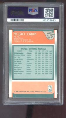 1988-89 Fleer #120 Michael Jordan All-Star AS PSA 4 Graded