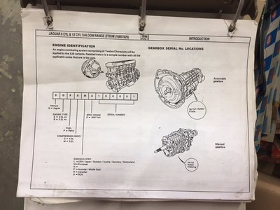 Jaguar Parts Book, Sedan 1993-1994, Engine & Body | eBay