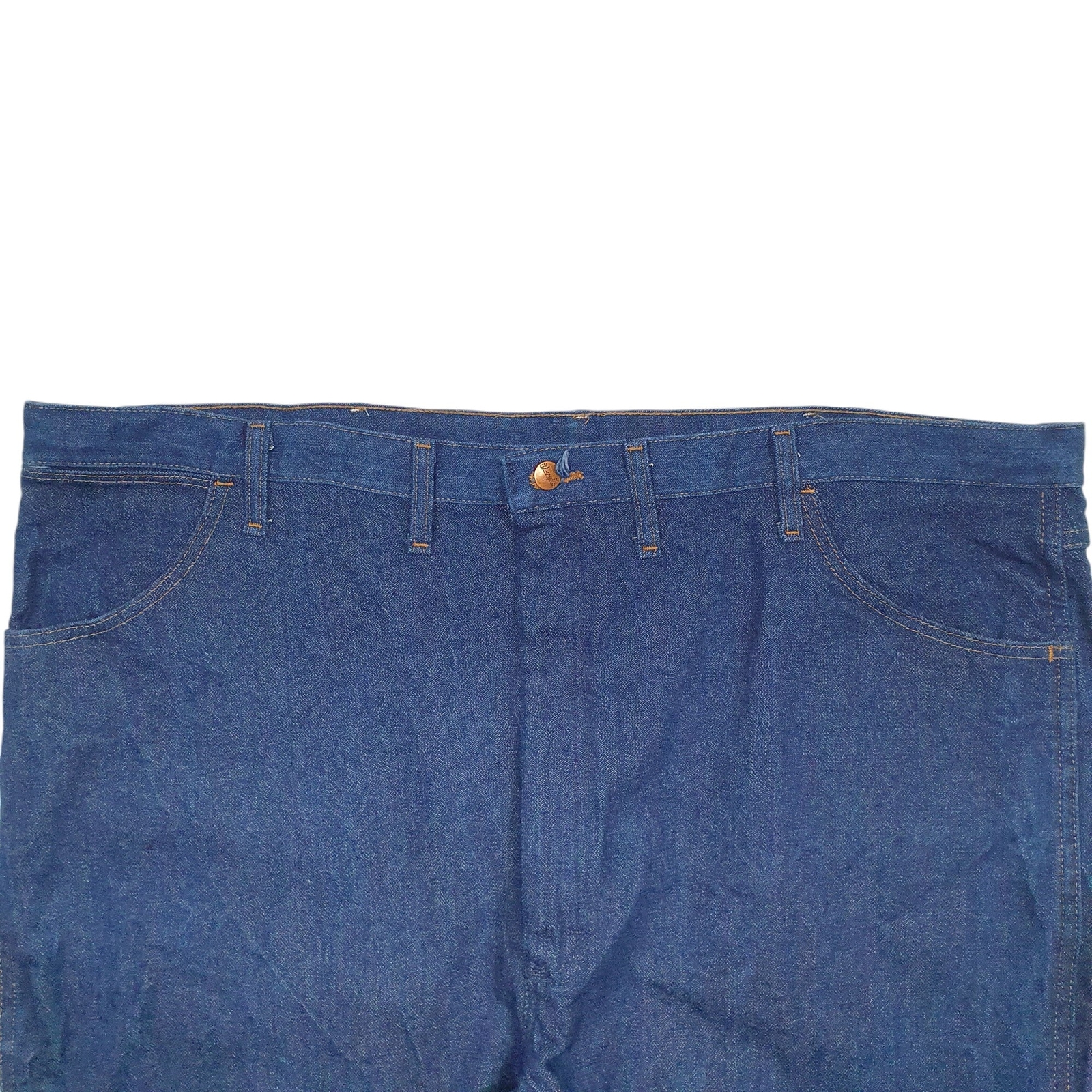 WRANGLER Relaxed Jeans Tapered Fit Blue Denim Trousers Mens 945NAV W48 L30 image 2