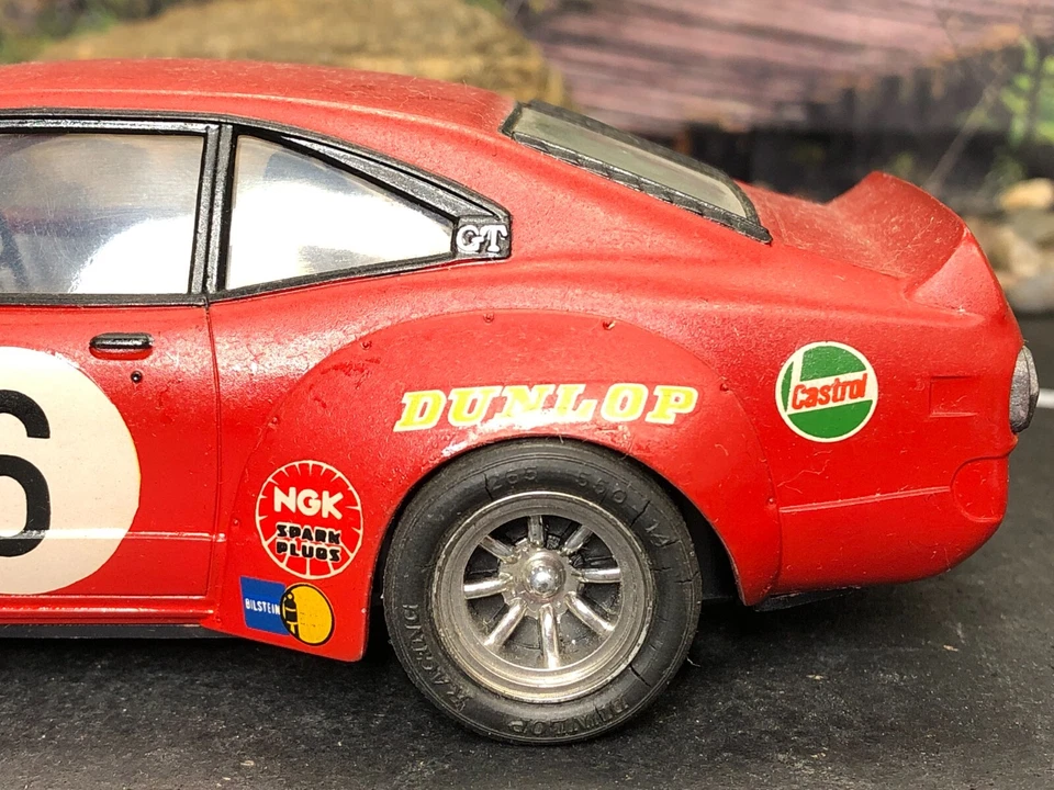 Coche de carreras Mazda RX GT rojo plástico imperfecto sin marca Hekinan deportivo sin caja como está Foto 4 de 4