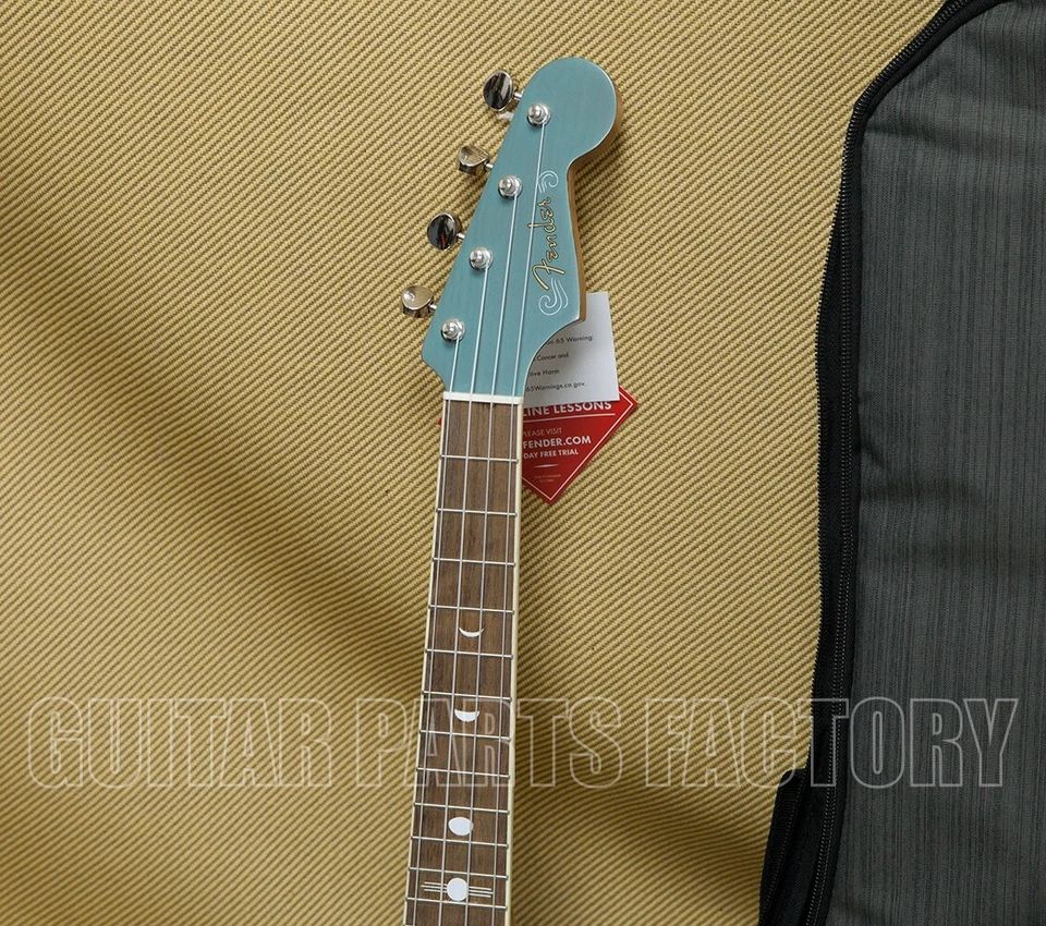 097-1752-197 Fender Dhani Harrison Ukulele Walnut Fingerboard Turquoise Uke - Image 2 of 4