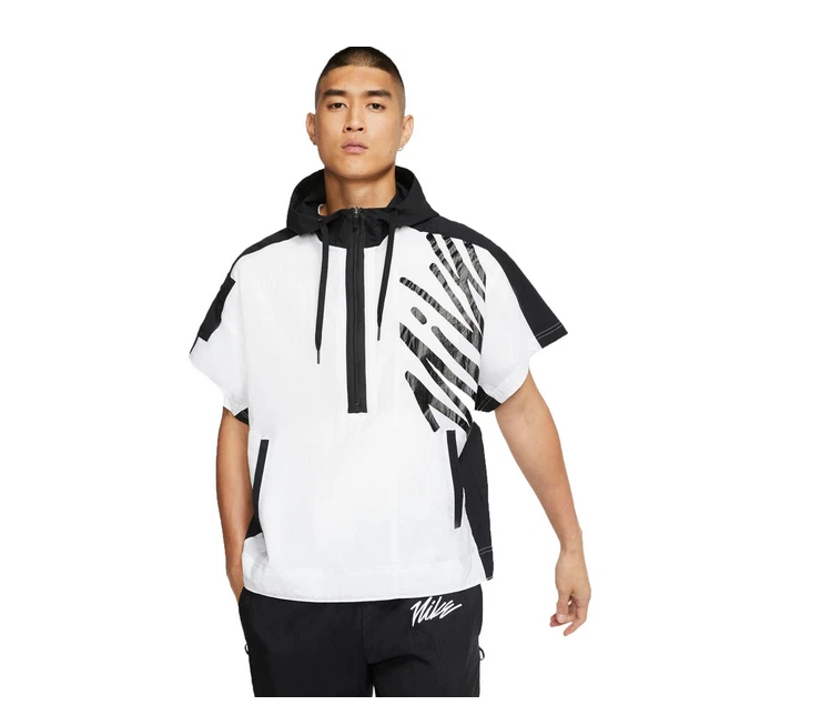 Nike Light Weight 1/2 Zip Short Sleeve Training Hoodie Size L CJ4627-100 Wht/Blk
Opens in a new wind