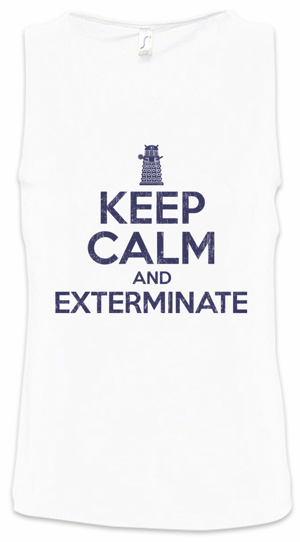 ALTRA Canotta uomo Keep Calm And Exterminate Dr. Ryan Doc Doctor cabina telefonica che si diverte