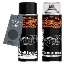 Autolack Spraydosen Set für Opel 382 Ural Mountain Metallic Basislack Klarlack