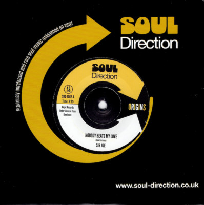 SIR JOE Nobody Beats My Love - Northern Soul 45 (Soul Direction) 7'' Vinyl Listen