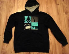 New Hoodie Sweatshirt Ocean & Earth XL Black Men Surf