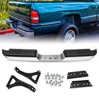 Chrome Steel Rear Step Bumper Assembly for 94-01 RAM 1500 94-02 Ram 2500 Pickup