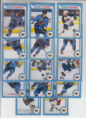 08/09 OPC Atlanta Thrashers Retro 14 cards - Bogosian RC Doell RC Stuart RC +
