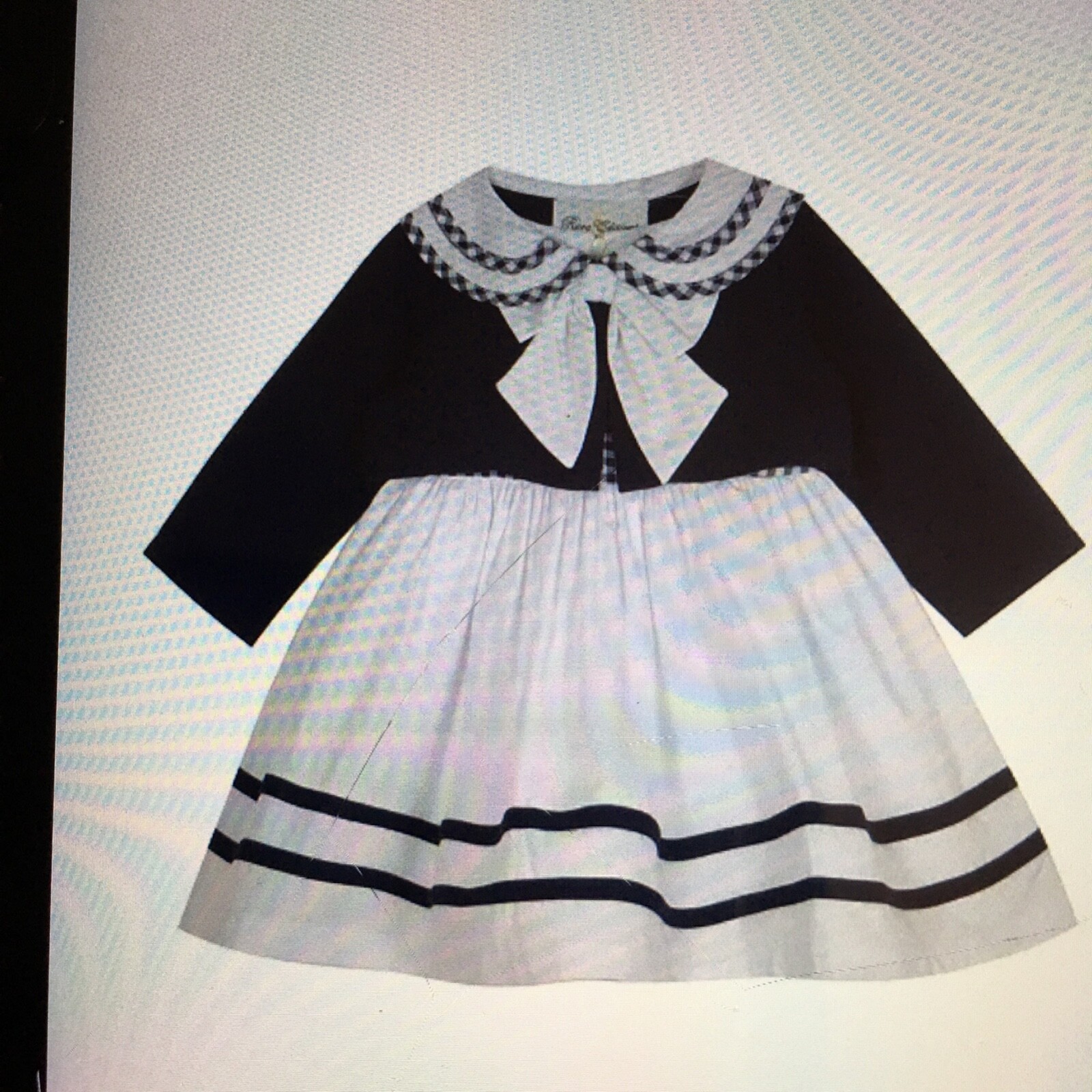 Rare Editions Baby Girl, 24-Month 3-Piece Dress, Sweater, Pantie Outfit NWT image 6