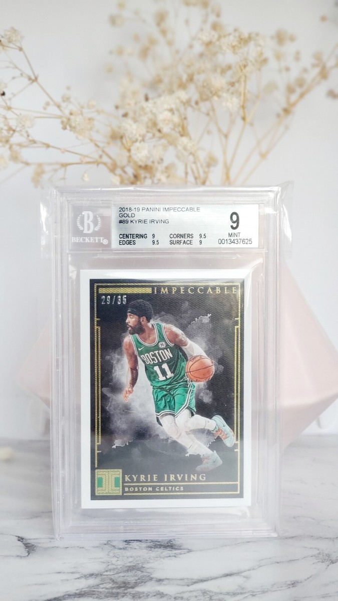 2018-19 Panini Impeccable Kyrie Irving SSP /35 Gold Foil BGS 9 
