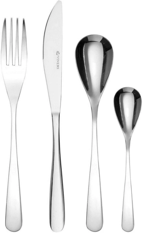 NEU OVP Viners "Stockholm" 16-teiliges Besteck Set Spülmaschinenfe Edelstahl - Bild 2 von 4