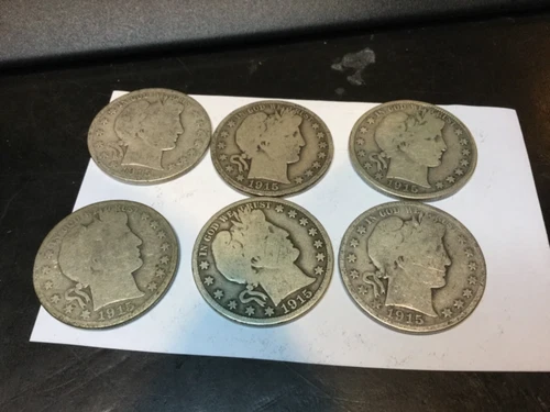 1915-D Barber Half in. Good