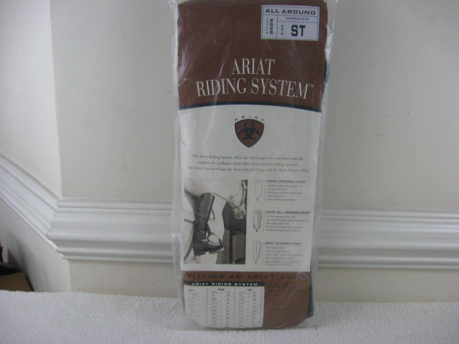 Ariat All Around Chap Half Chaps Style 9226 Chocolate Adult Small Tall Ariat All Around Chap Half Chaps Style 9226 Chocolate Adult Small Tall