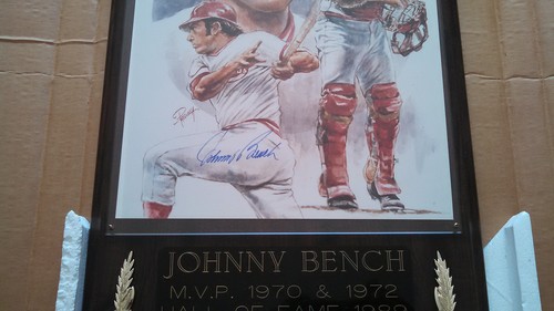 Autógrafo original certificado por Johnny Bench Salón de la Fama de los Rojos de Cincinnati 1989 - Imagen 3 de 6