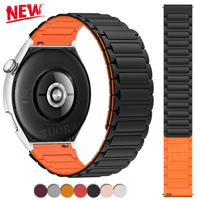 Silikon Magnet Armband Für Amazfit Bip 5/Cheetah GTR 47mm 4 3 Pro Stratos Redmi