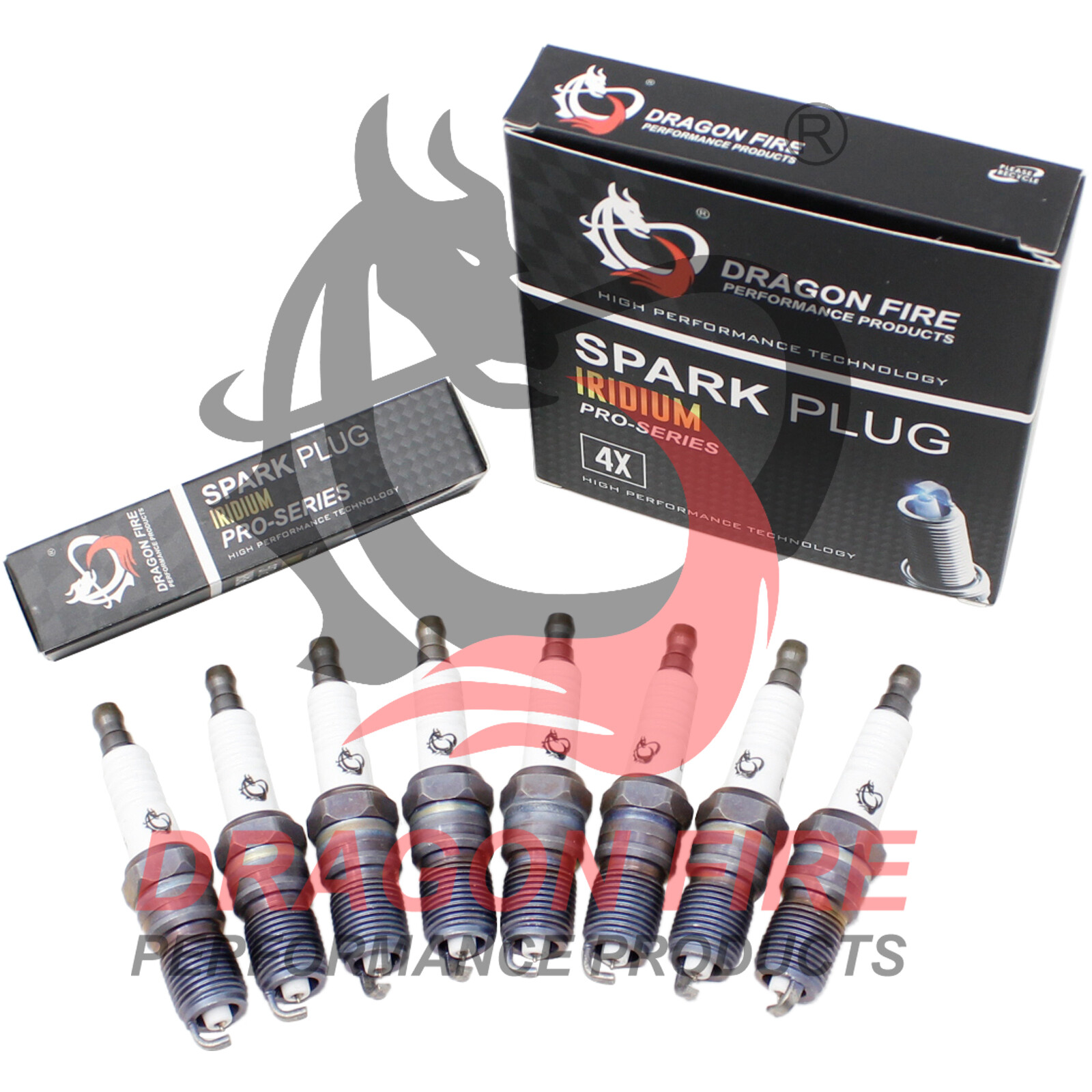 DRAGON FIRE PERFORMANCE 8pc IRIDIUM Spark Plug Set for Ford V8 5.4L SP479 SP-479