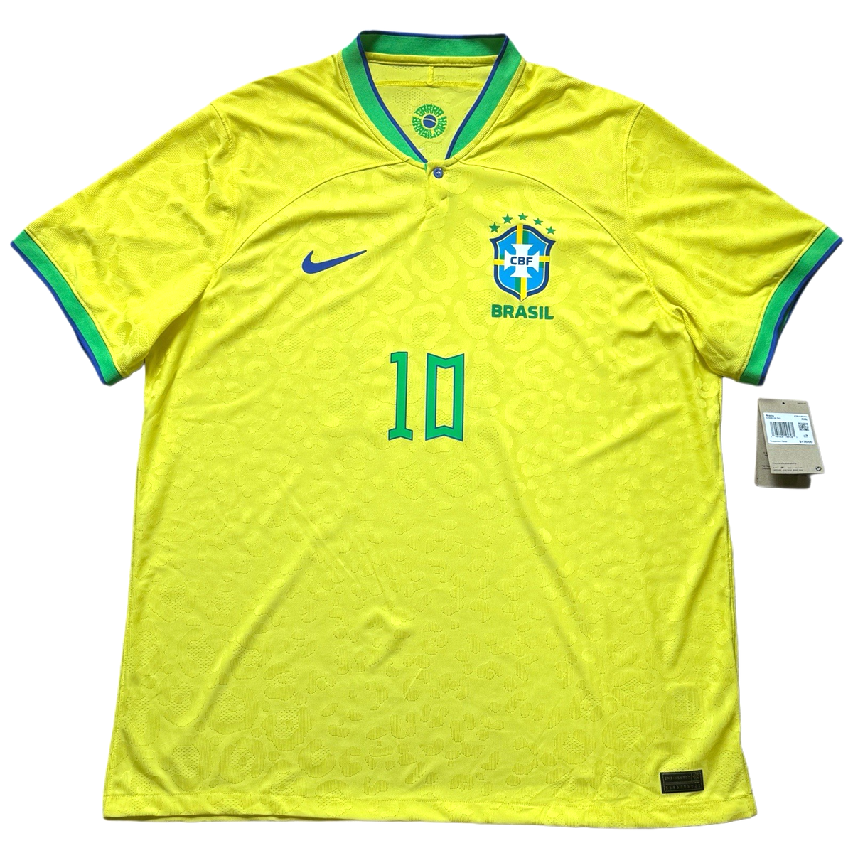 2022/23 Brazil Authentic Home Jersey #10 Neymar Jr 2XL Nike Player