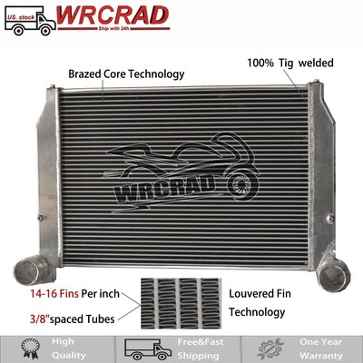Full Aluminum Charge Air Cooler Fit 2006-2007 Mack CHN CT CTP CXN CXP 2-Rows