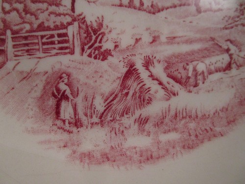 Vintage Alfred Meakin Staffordshire Red Sun-Glow 5er Set Müslischalen - Bild 9 von 11