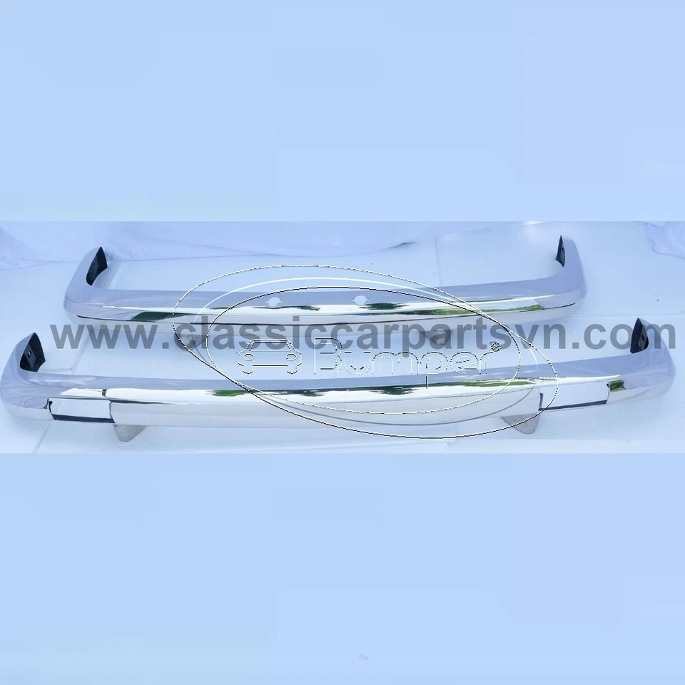 Lancia Flavia 2000 Coupé (1969-1971) bumpers by stainless steel New — 第 2/4 张图片