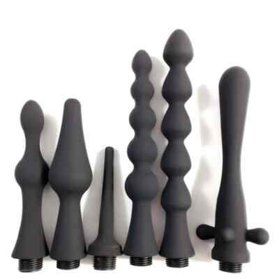 Shower Enema System Vaginal Anal Cleaner Tube Wash Silicone Colon Douche Nozzle