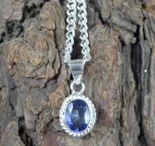 Natural Ceylon Blue Sapphire 5.50 Ct/11 mm Oval Gemstone Certified Men's Pendant