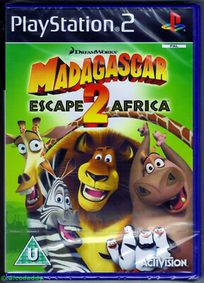 PS2 Madagaskar: Escape 2 Africa (2008), UK Pal, brandneu & Sony werkseitig versiegelt