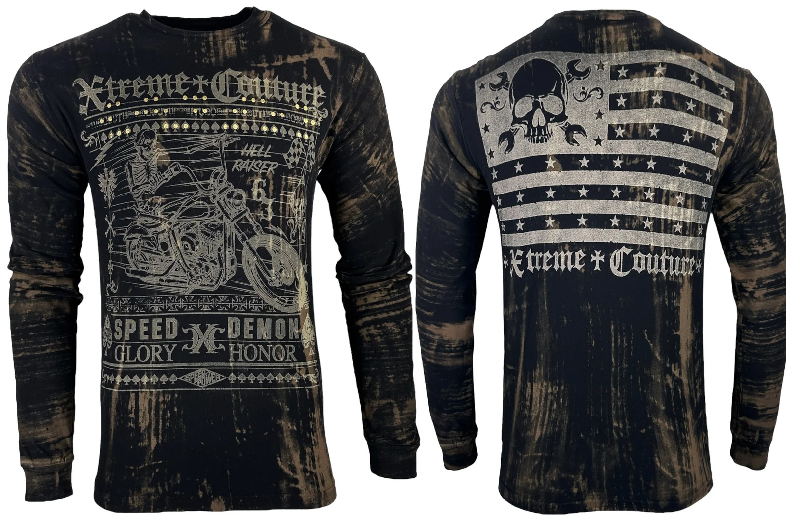 Мужская футболка с длинным рукавом Xtreme Couture By Affliction Speed Demon S-4XL