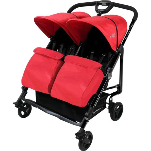 NEW Baby Ace Libra Twin Stroller - Red