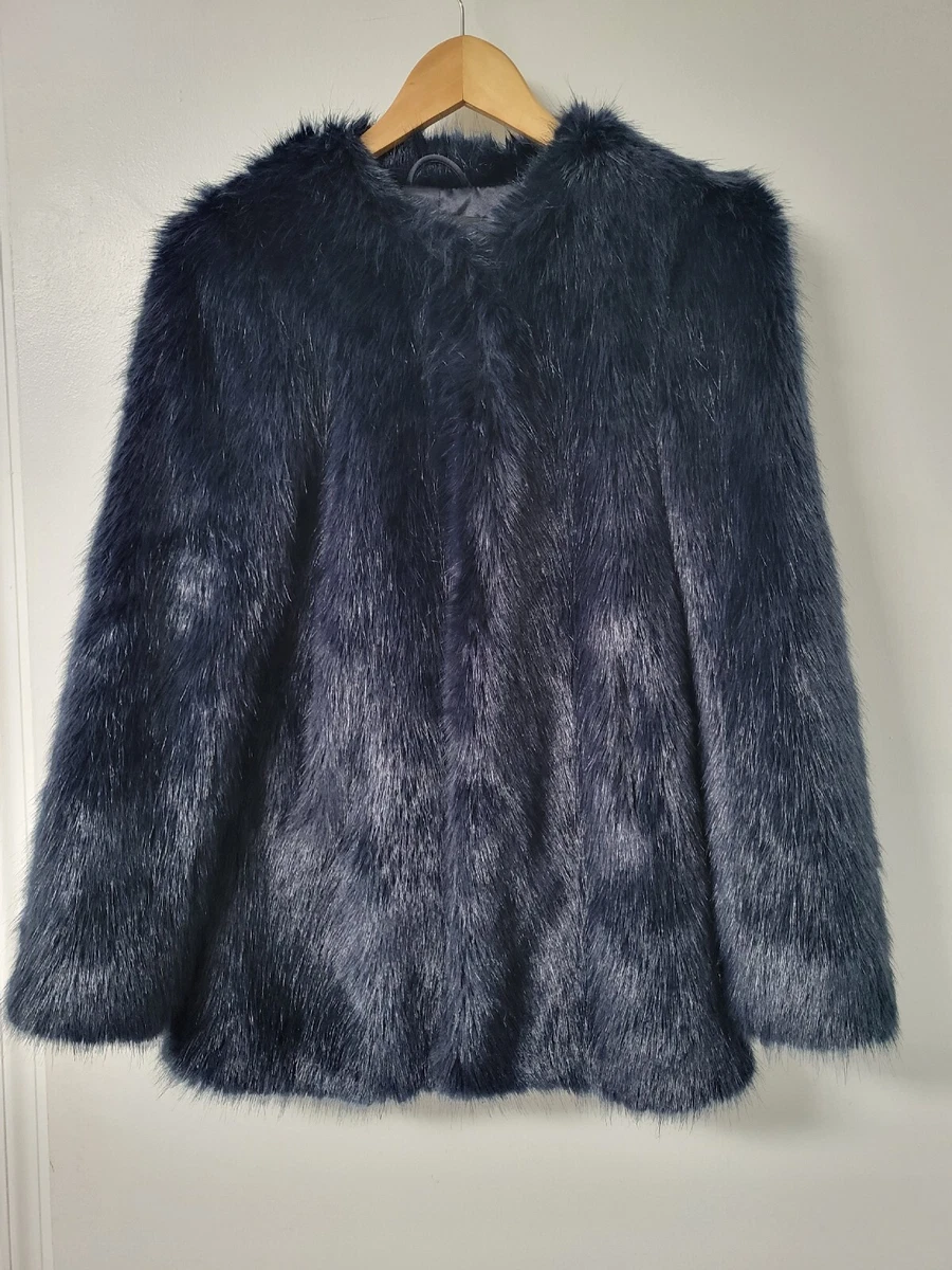 Ann taylor shop faux fur jacket