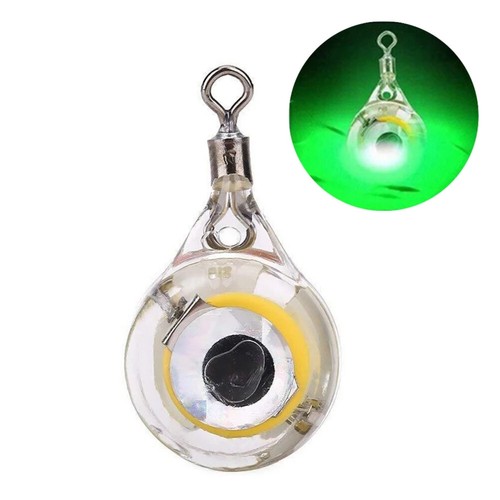 Mini señuelo de pesca luz forma de ojo señuelo de pesca luz LED caída profunda bajo el agua - Imagen 8 de 16