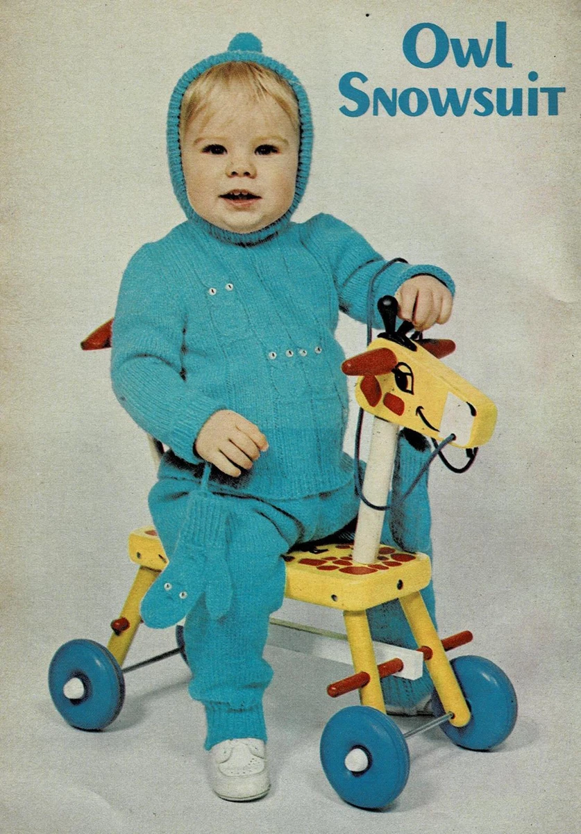 Owl Baby Snowsuit Crochet Pattern Instructions | eBay