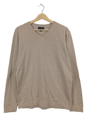 Banana Republic Pull Homme Beige Col V Coton Chiné (EU 50, INT M) - Photo 1/3