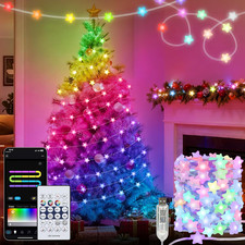 33Ft Smart RGB Fairy Lights with APP Remote Control for Christmas Decor