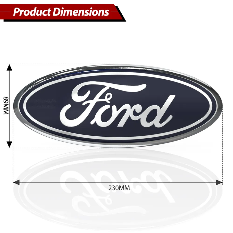 9 Inch Ford Emblem