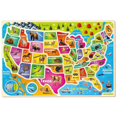 Colorful Geography Learning Toy for Ages 2-4