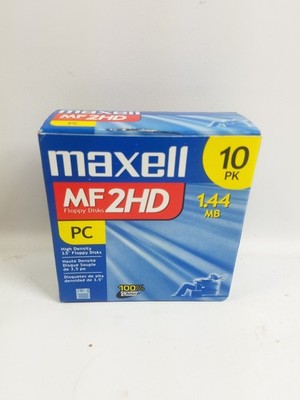 Maxell MF2HD 3.5  Floppy Disks High Density 1.44MB - 10 Pack 